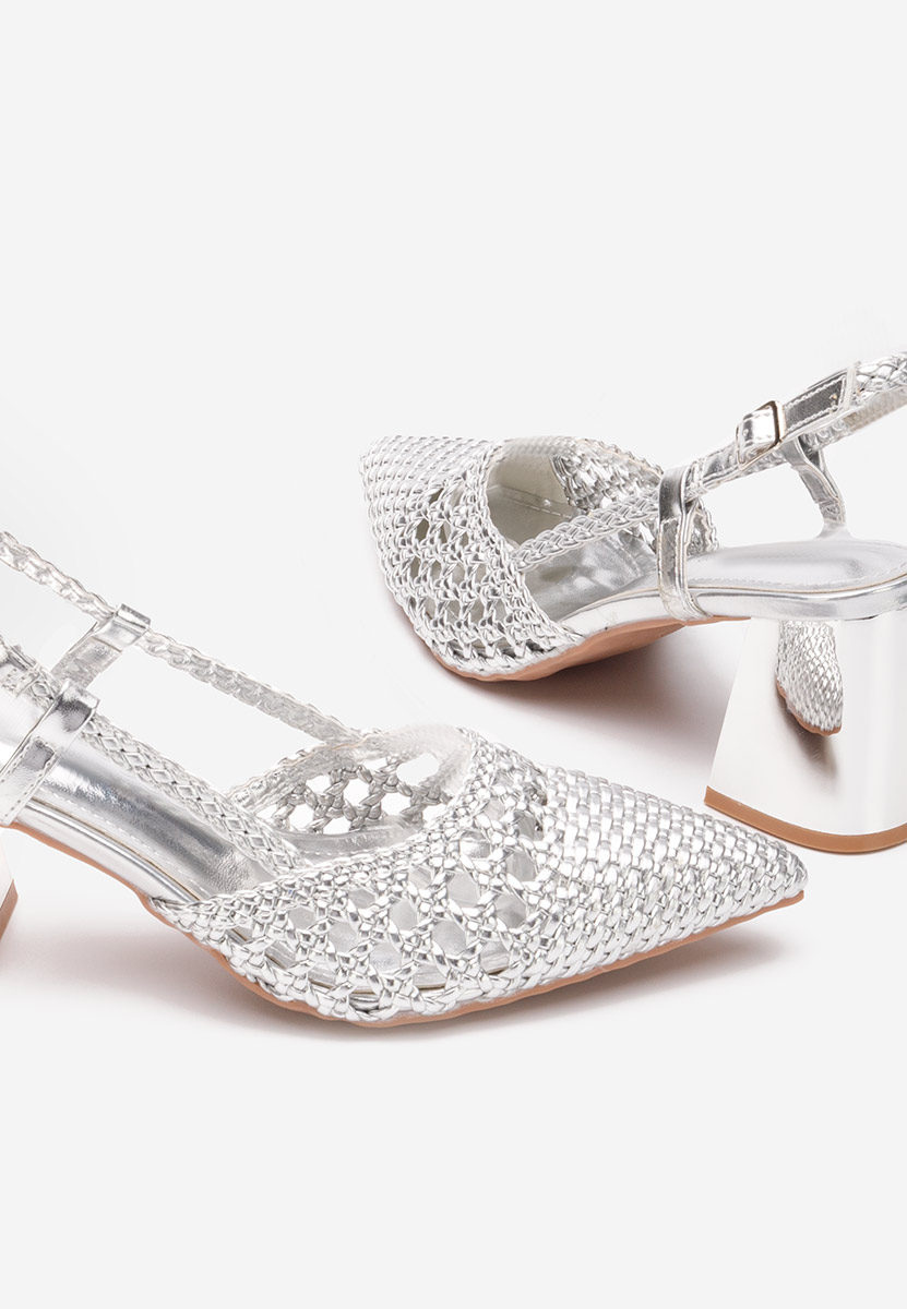 Décolleté Slingback Letira argento