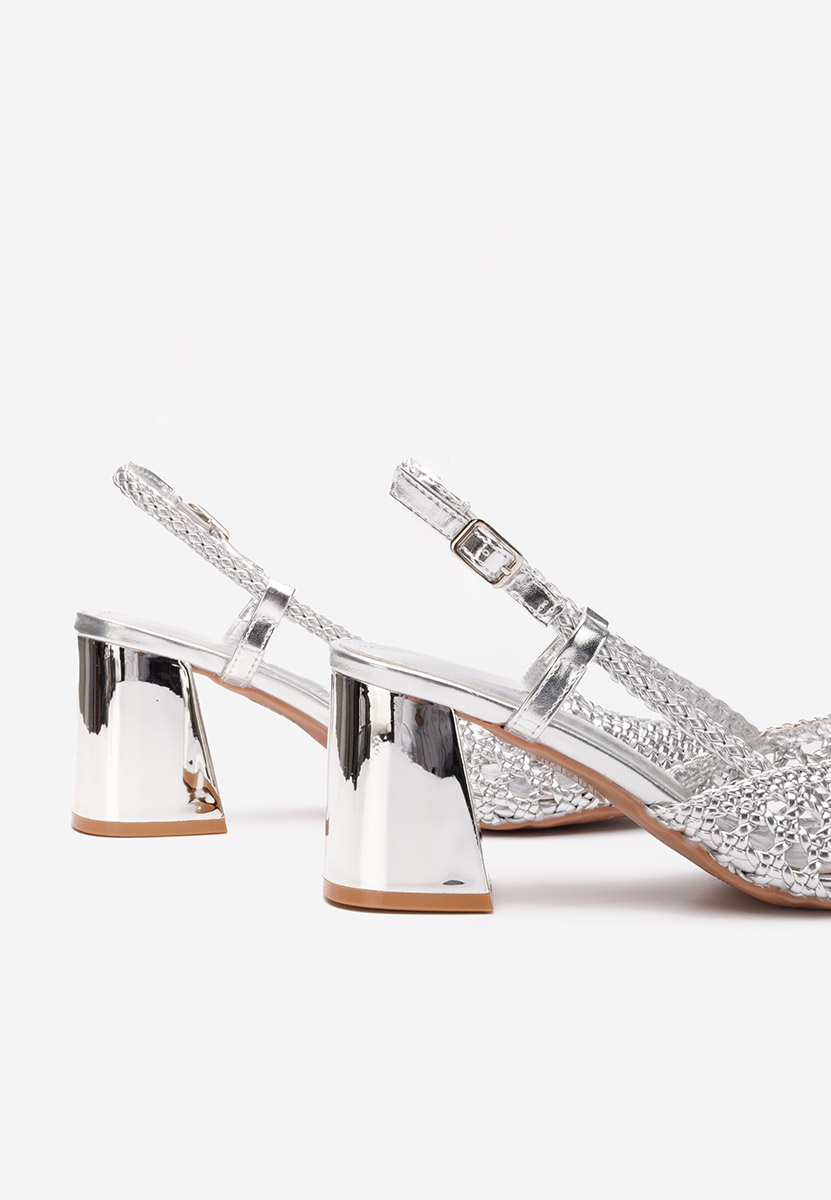 Décolleté Slingback Letira argento