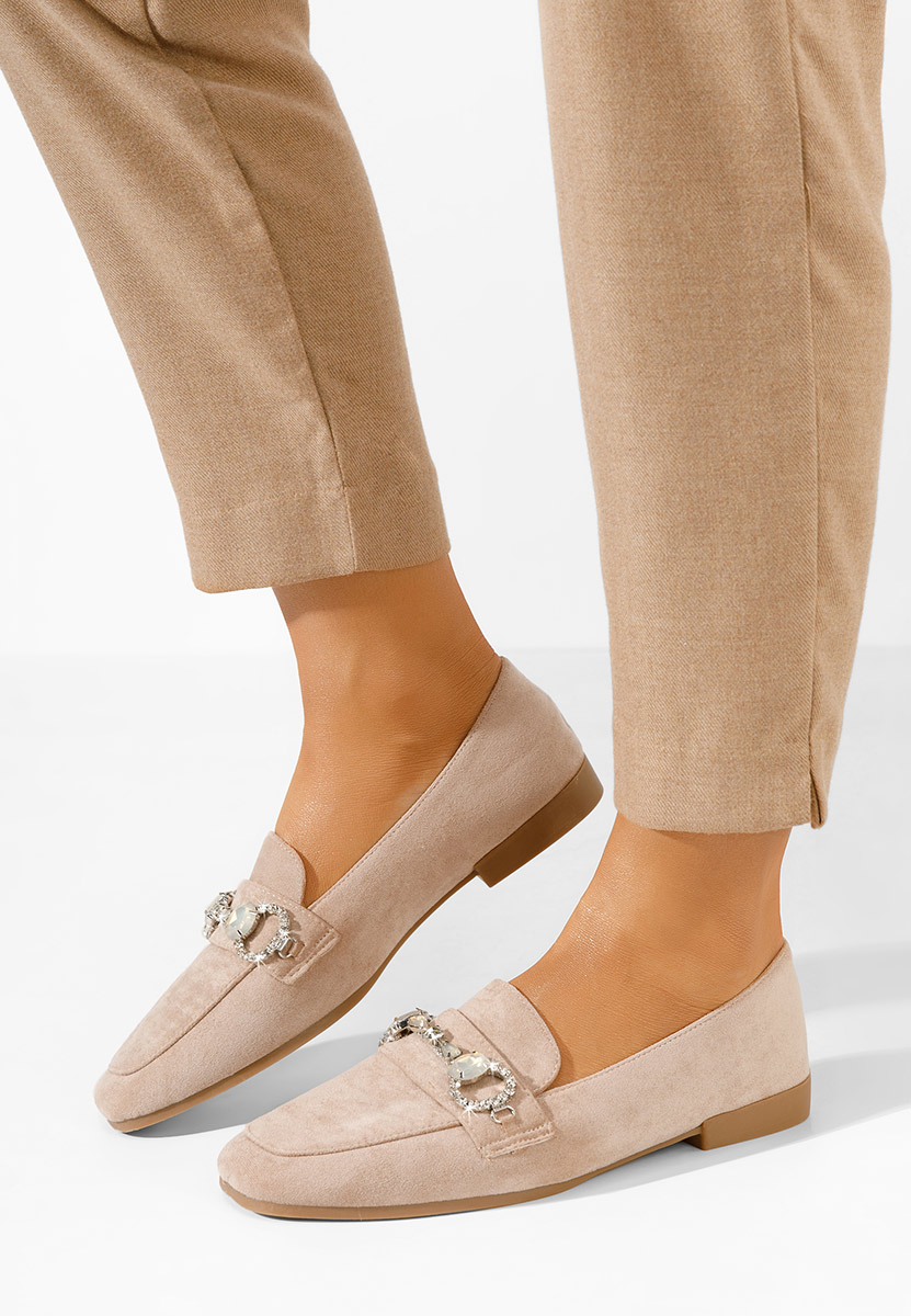 Mocassini donna estivi Venea beige