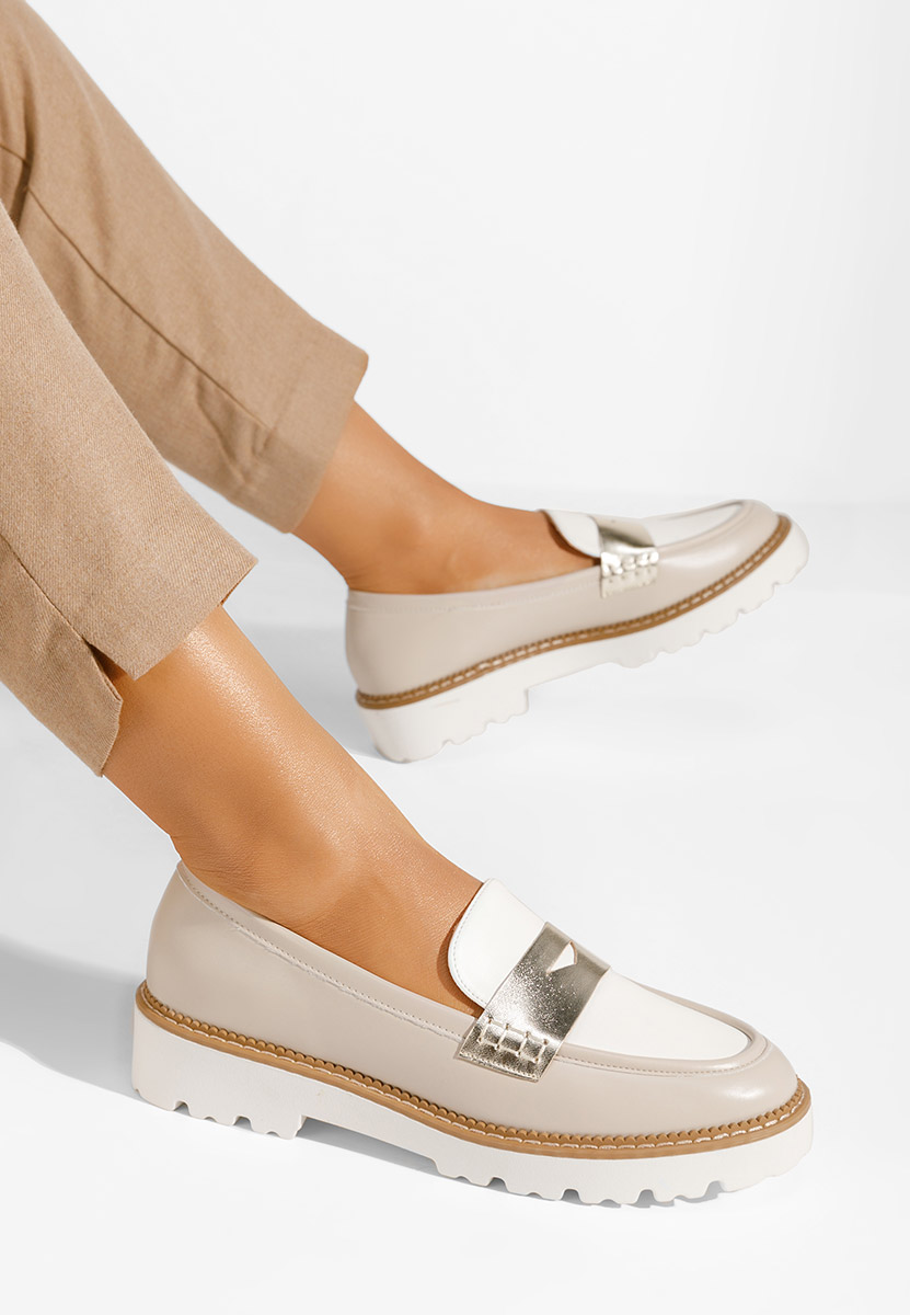 Loafers donna Camila Beige