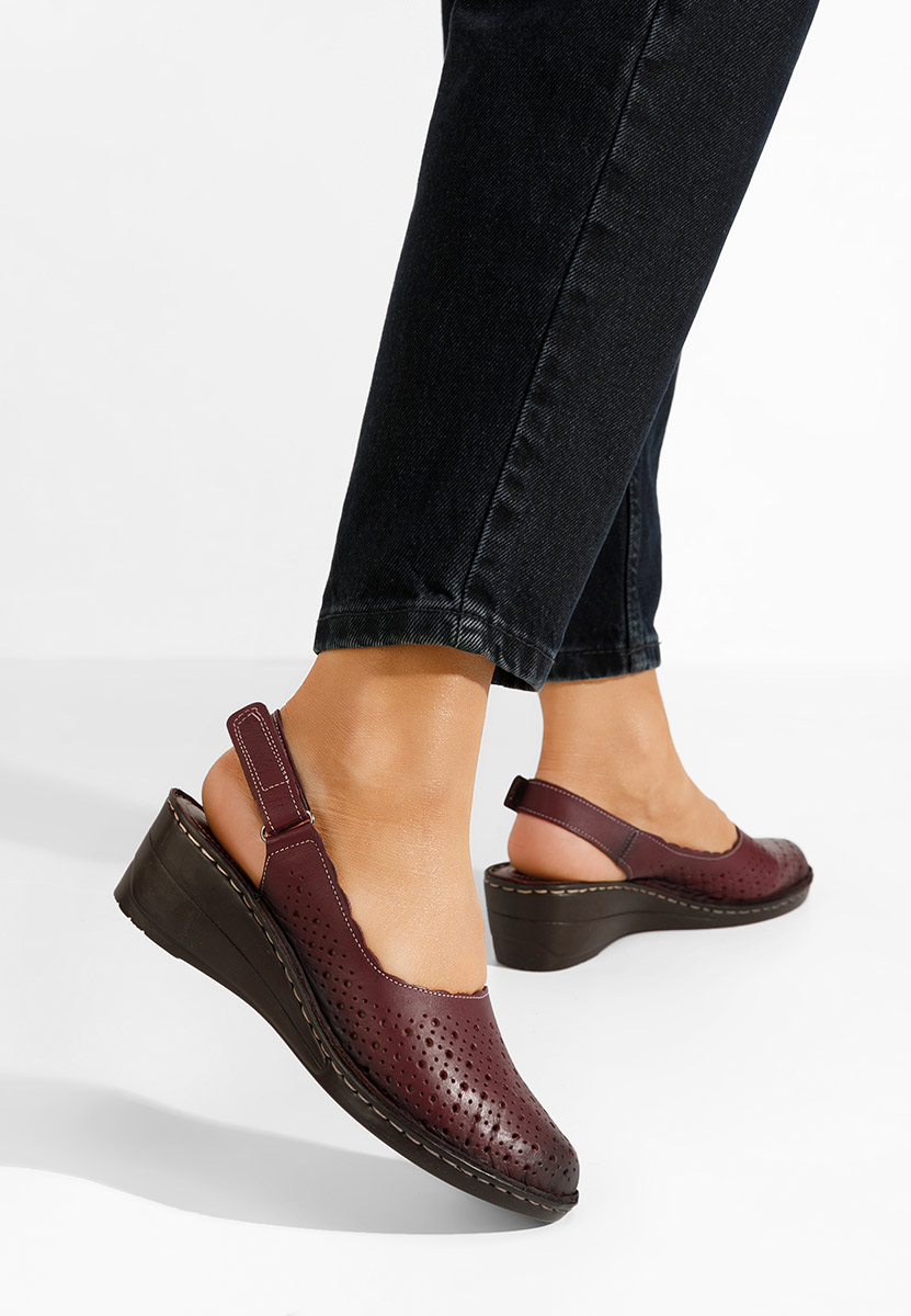 Scarpe basse donna Georgia bordo