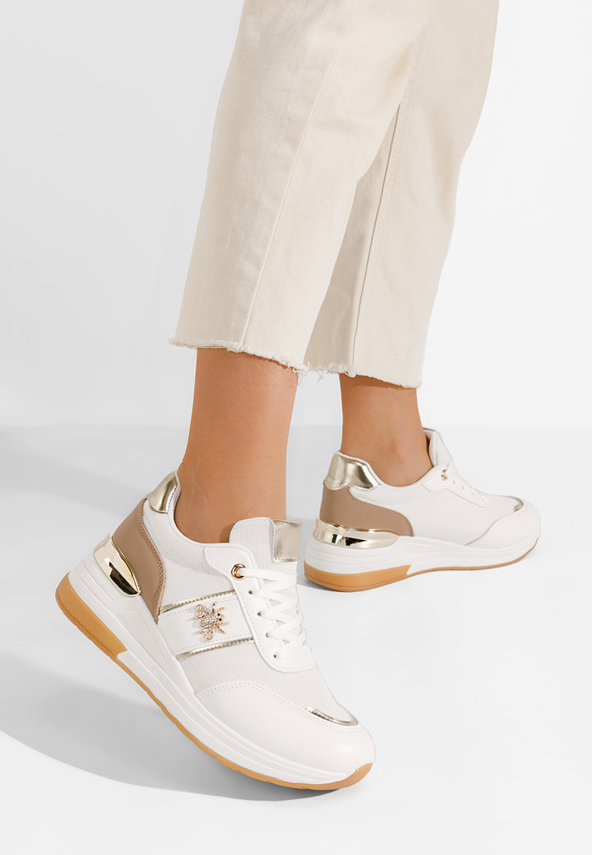 Sneakers con zeppa Gisela V2 bianchi