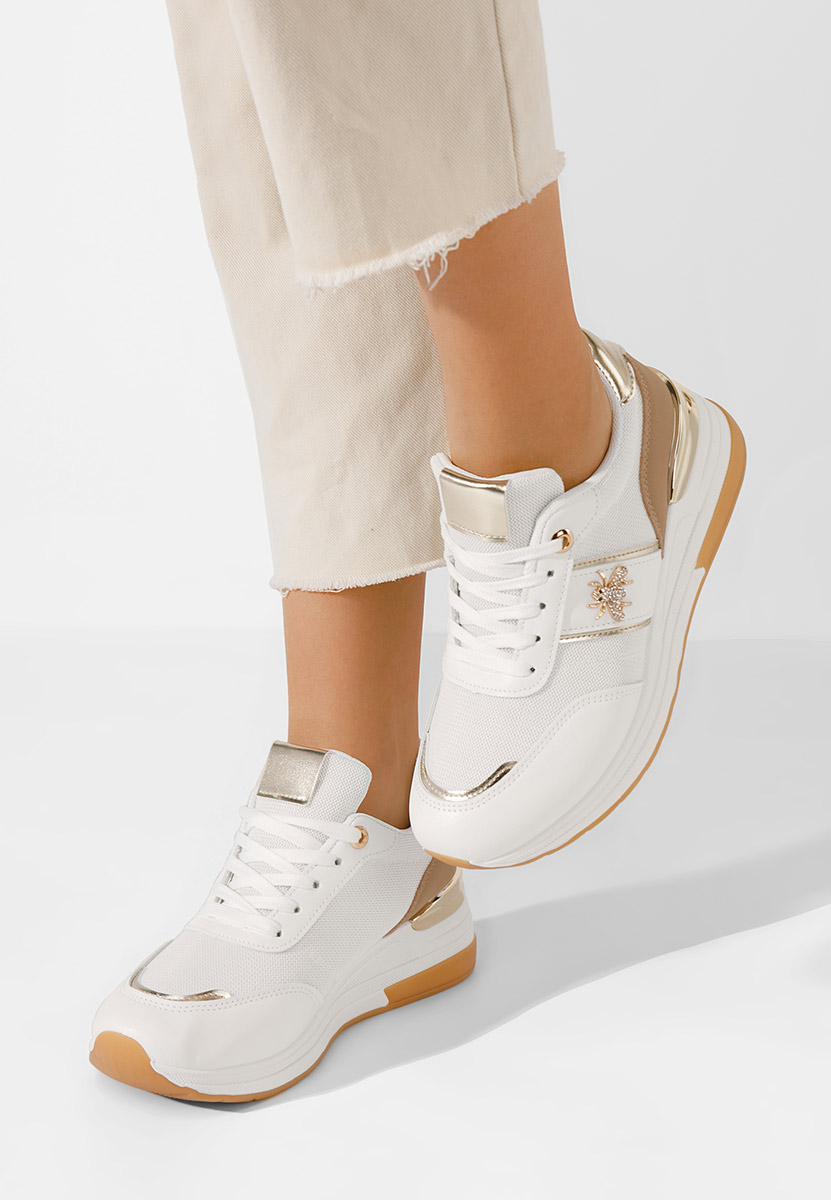 Sneakers con zeppa Gisela V2 bianchi