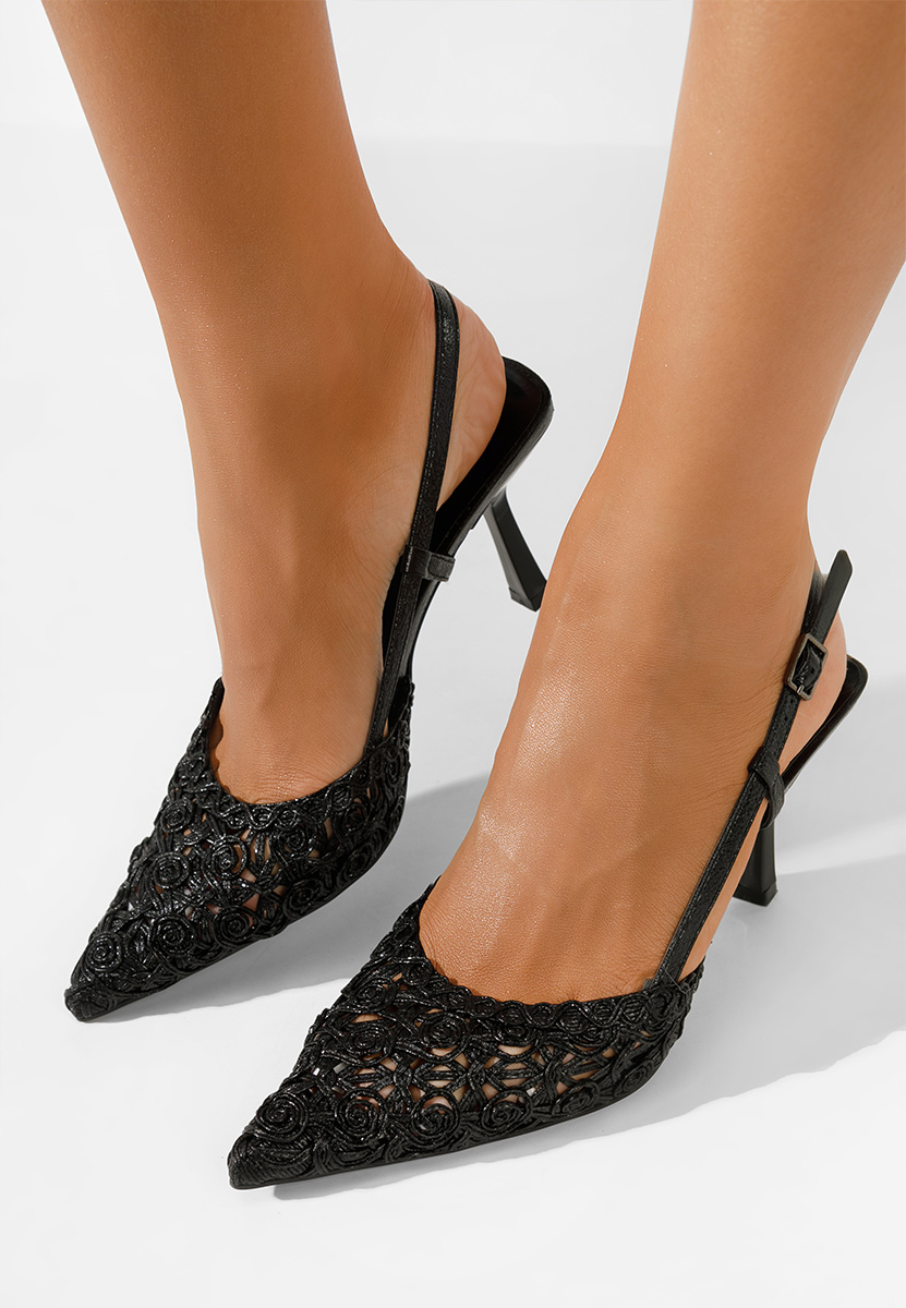 Décolleté Slingback Azzie nero