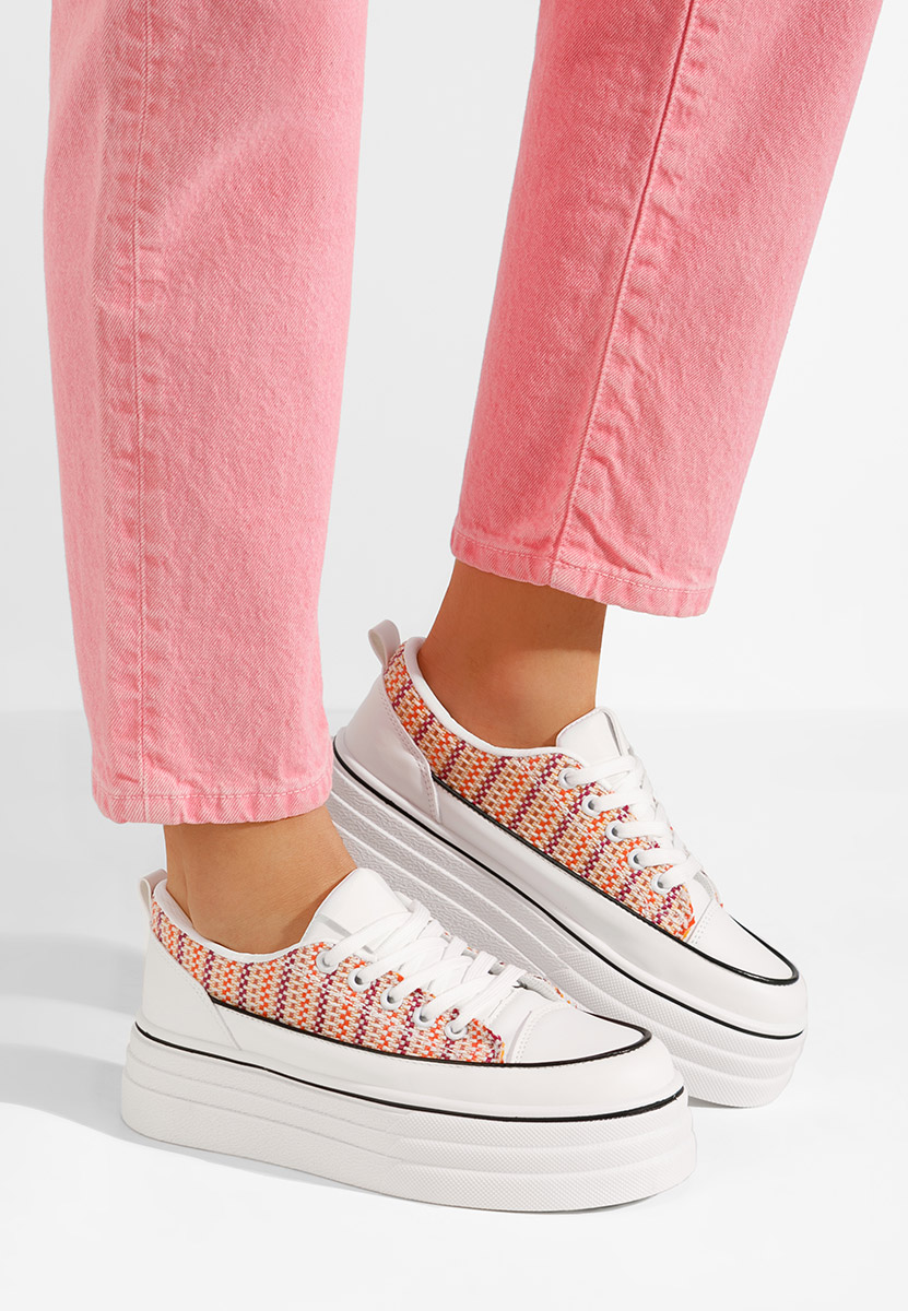 Scarpe da ginnastica con piattaforma Martheia V2 arancioni