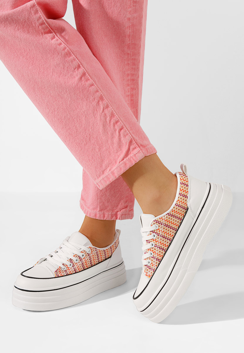 Scarpe da ginnastica con piattaforma Martheia V2 arancioni