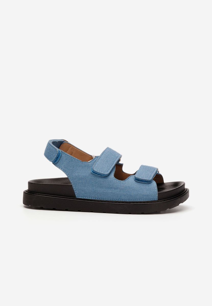 Sandali con plateau Briane azzurro