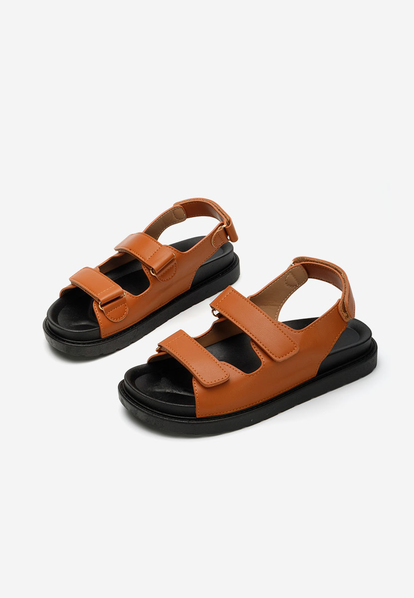 Sandali con plateau Briane camel