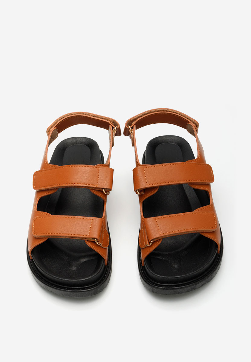 Sandali con plateau Briane camel