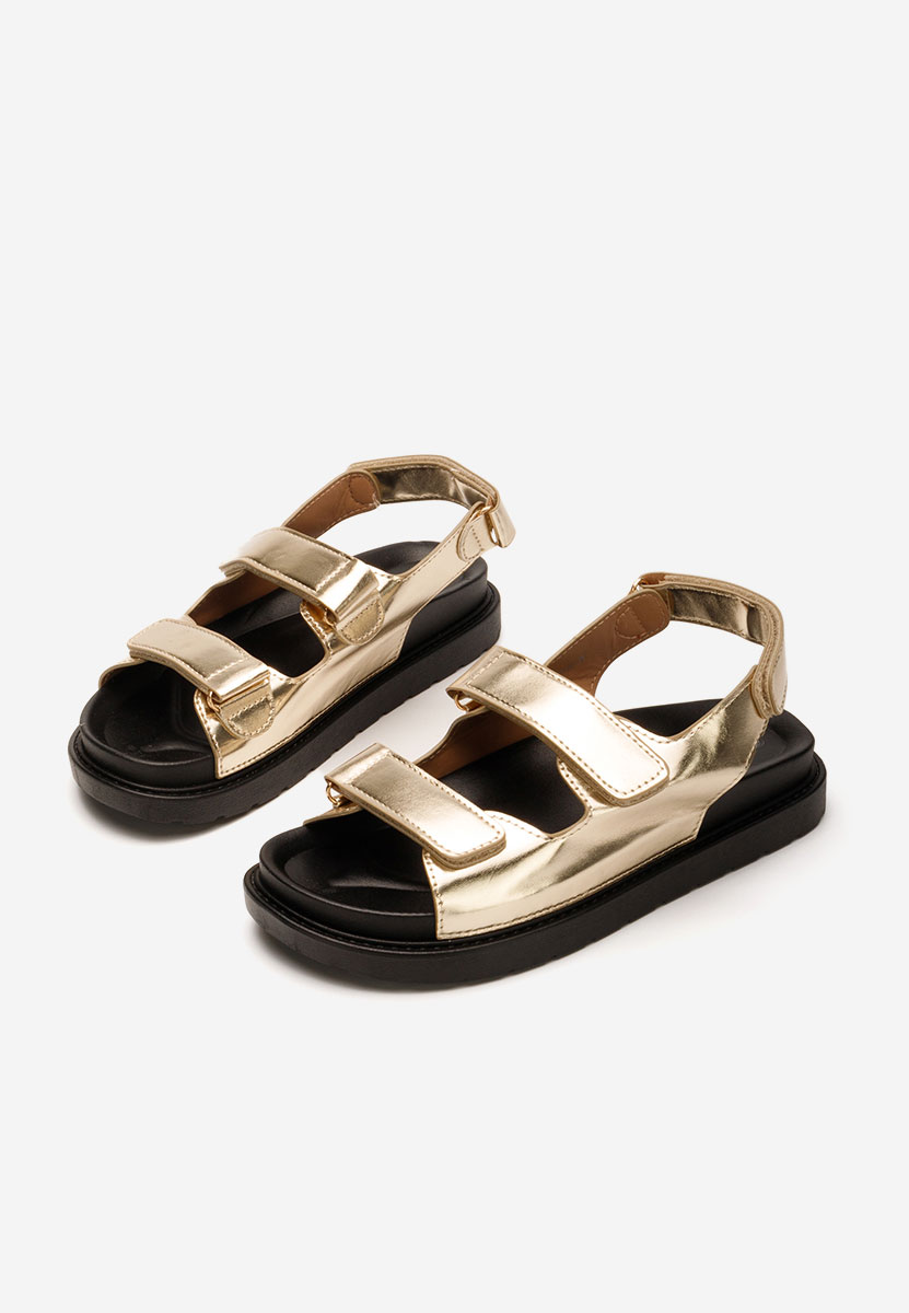 Sandali con plateau Briane oro
