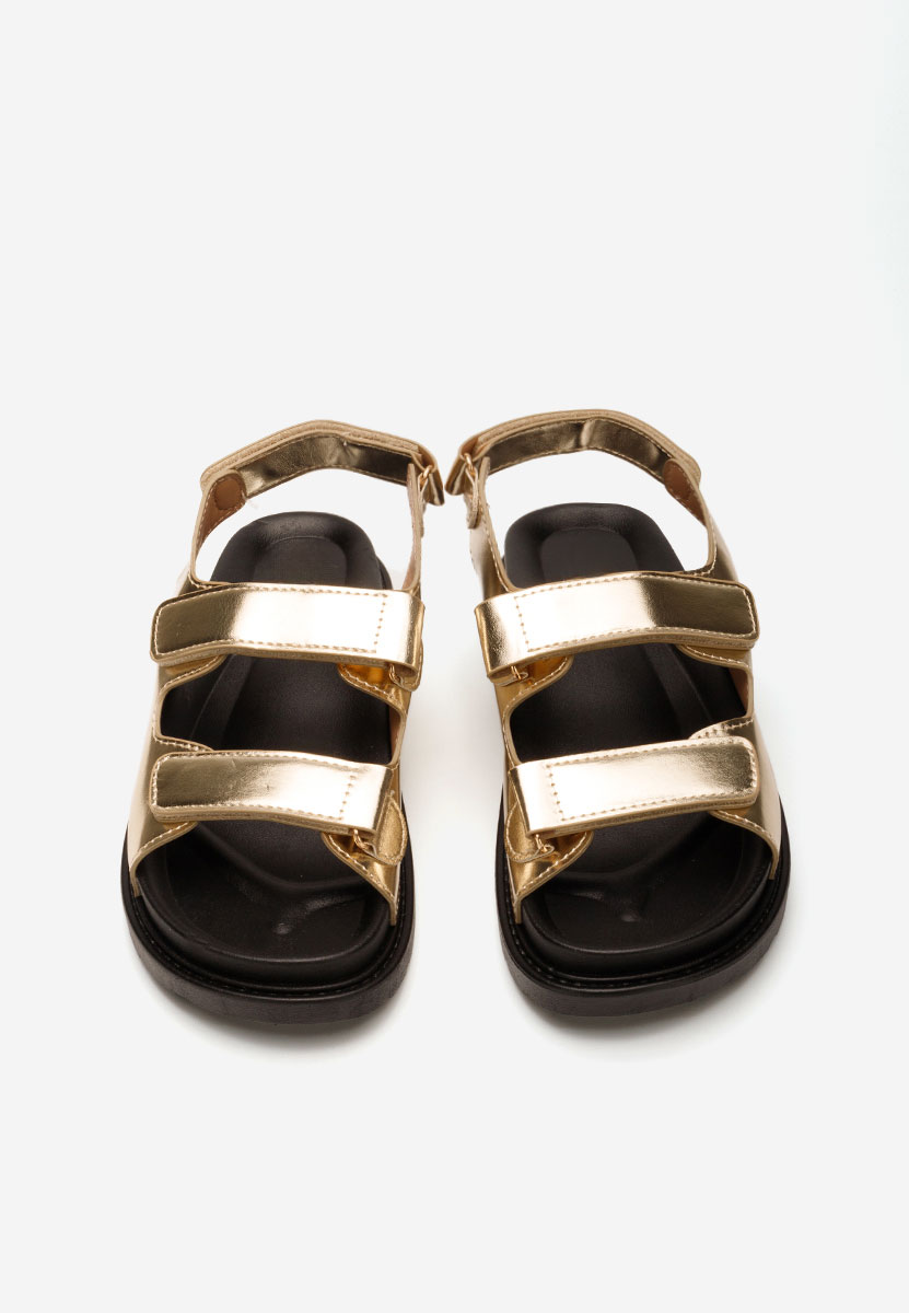 Sandali con plateau Briane oro