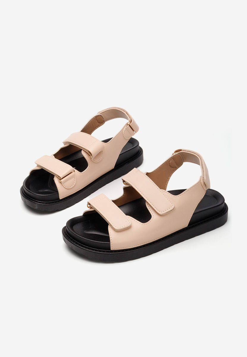 Sandali con plateau Briane beige