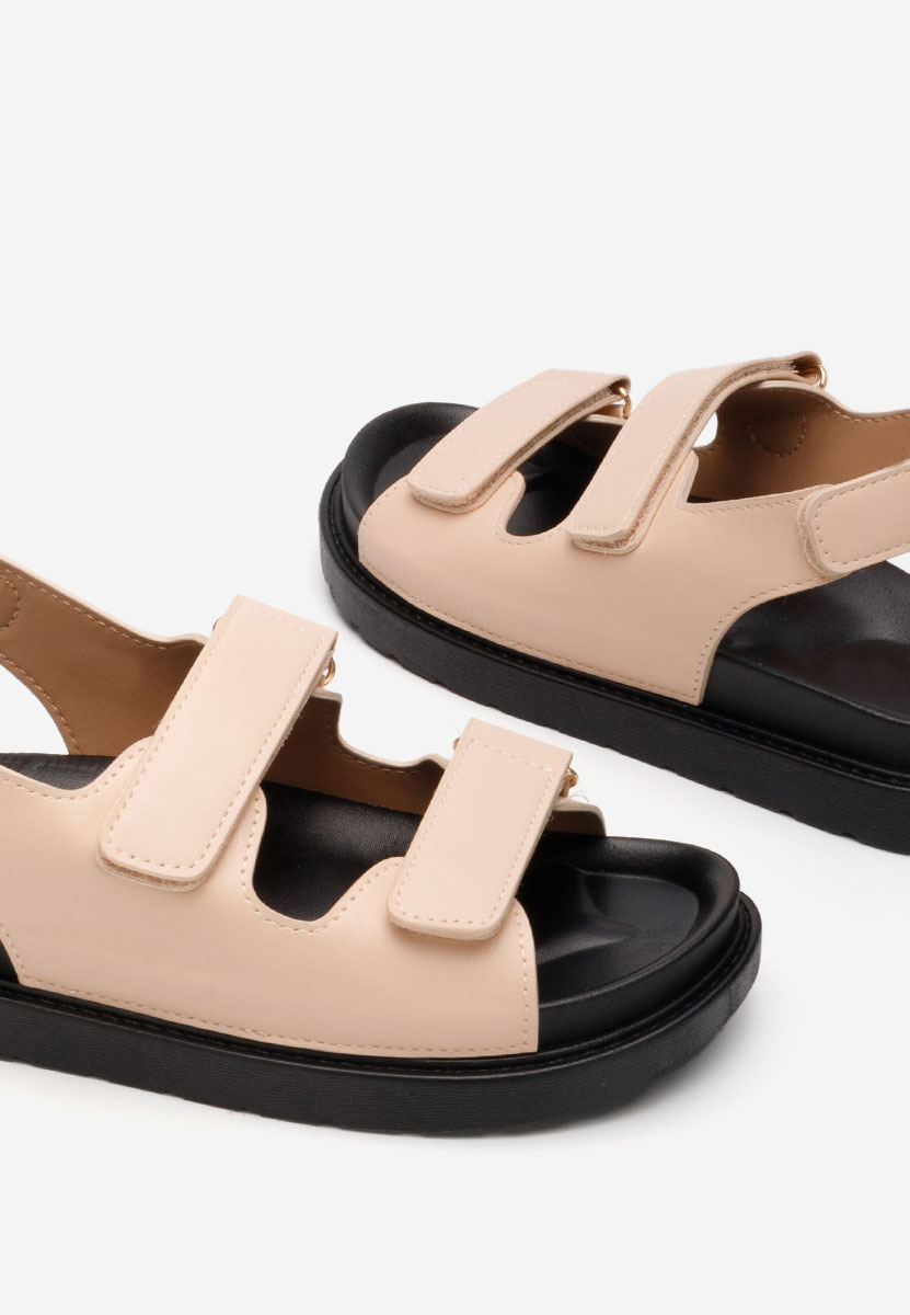 Sandali con plateau Briane beige