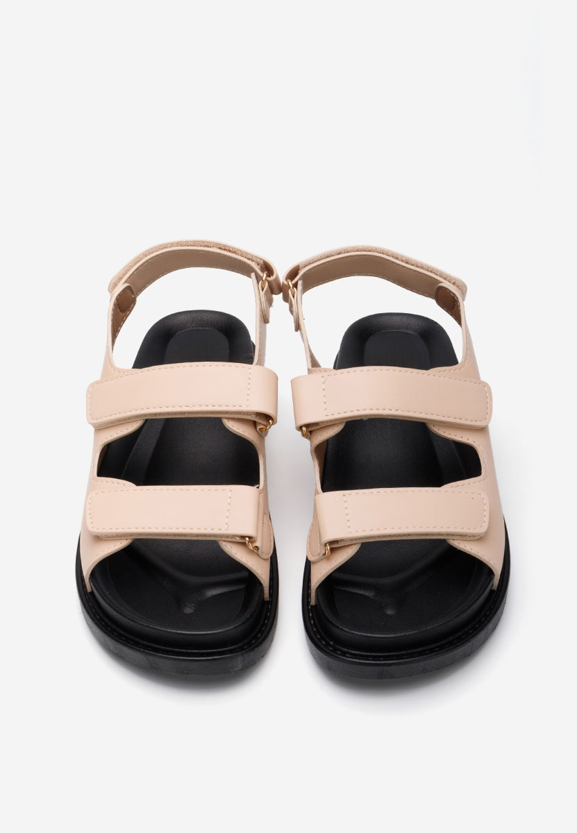 Sandali con plateau Briane beige