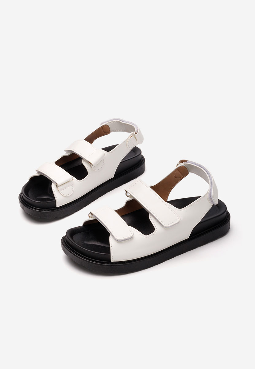 Sandali con plateau Briane bianchi