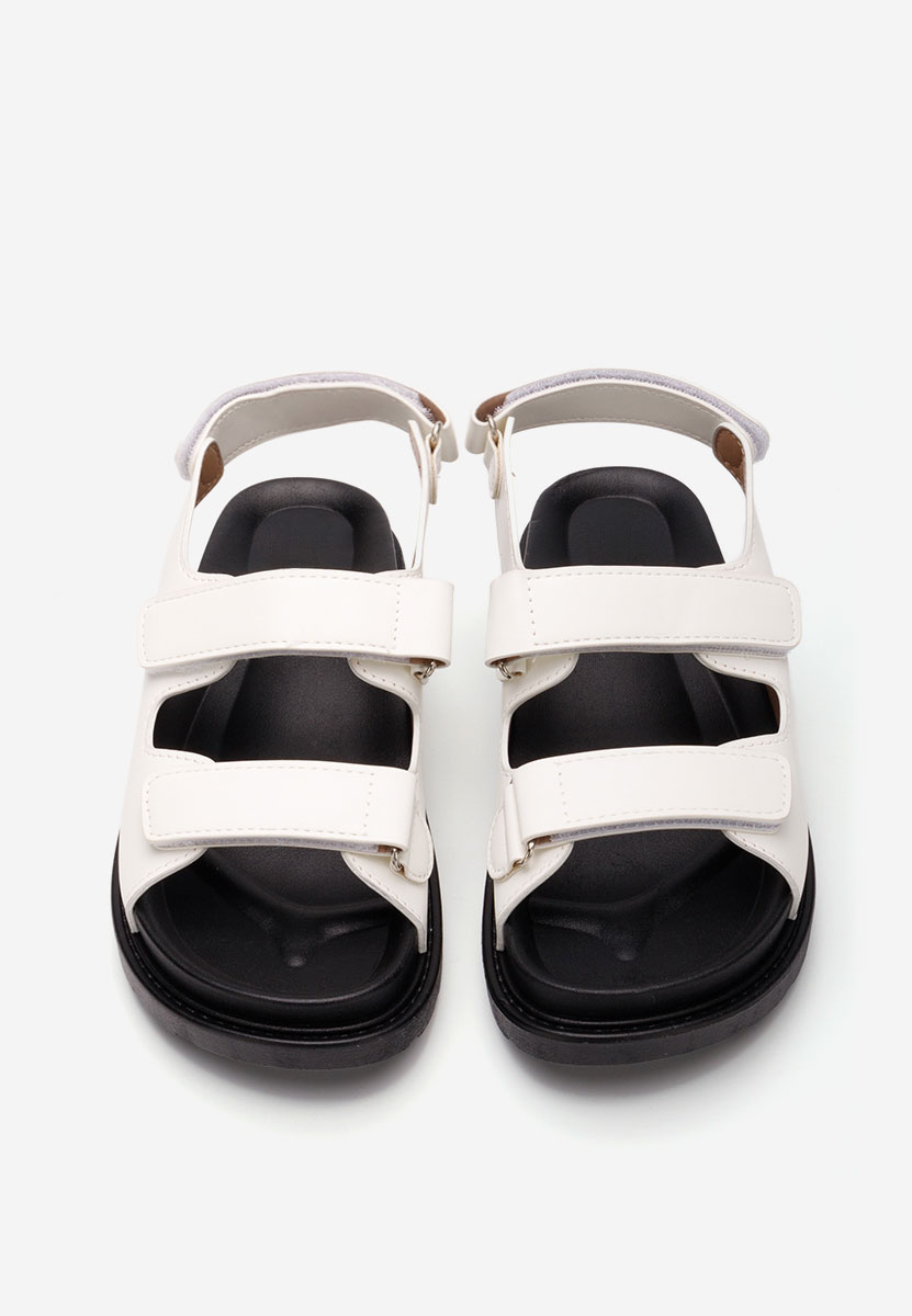 Sandali con plateau Briane bianchi