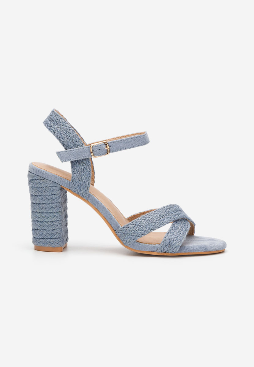Sandali con tacco largo Jasmine blue