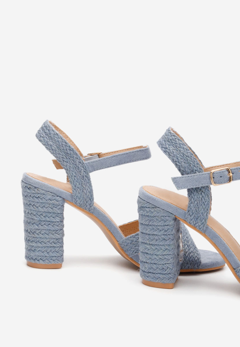 Sandali con tacco largo Jasmine blue