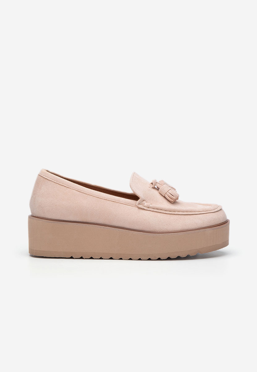 Mocassini donna platform Leondra nude