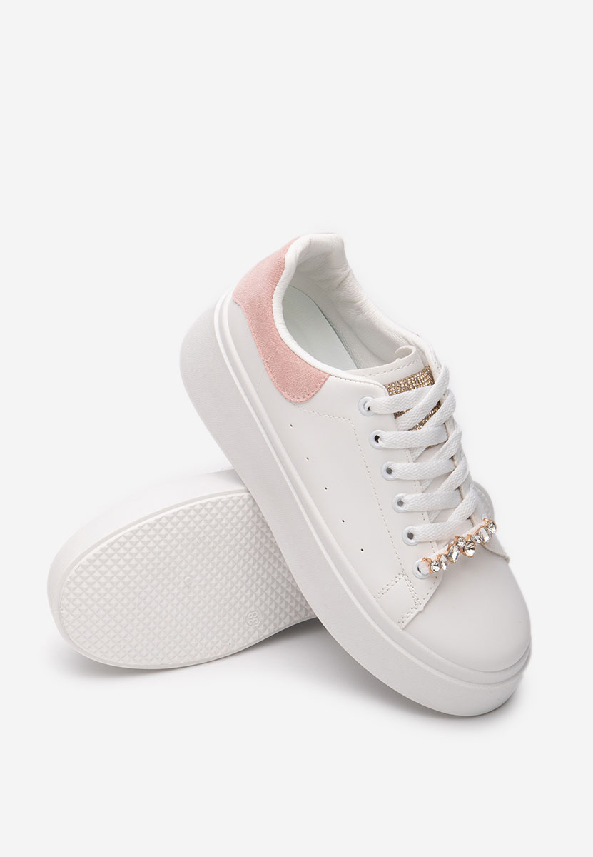 Sneakers con plateau Ellianna V6 bianchi