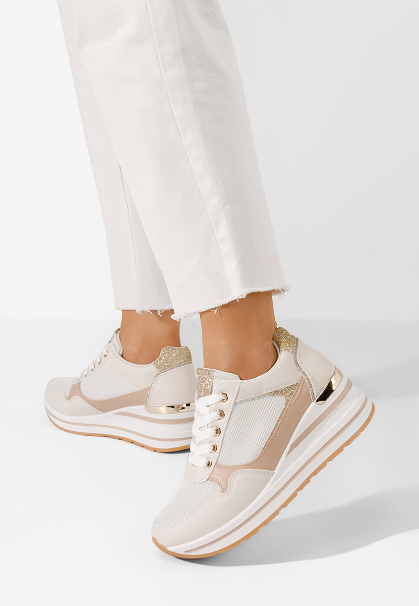 Sneakers con zeppa Bienna beige