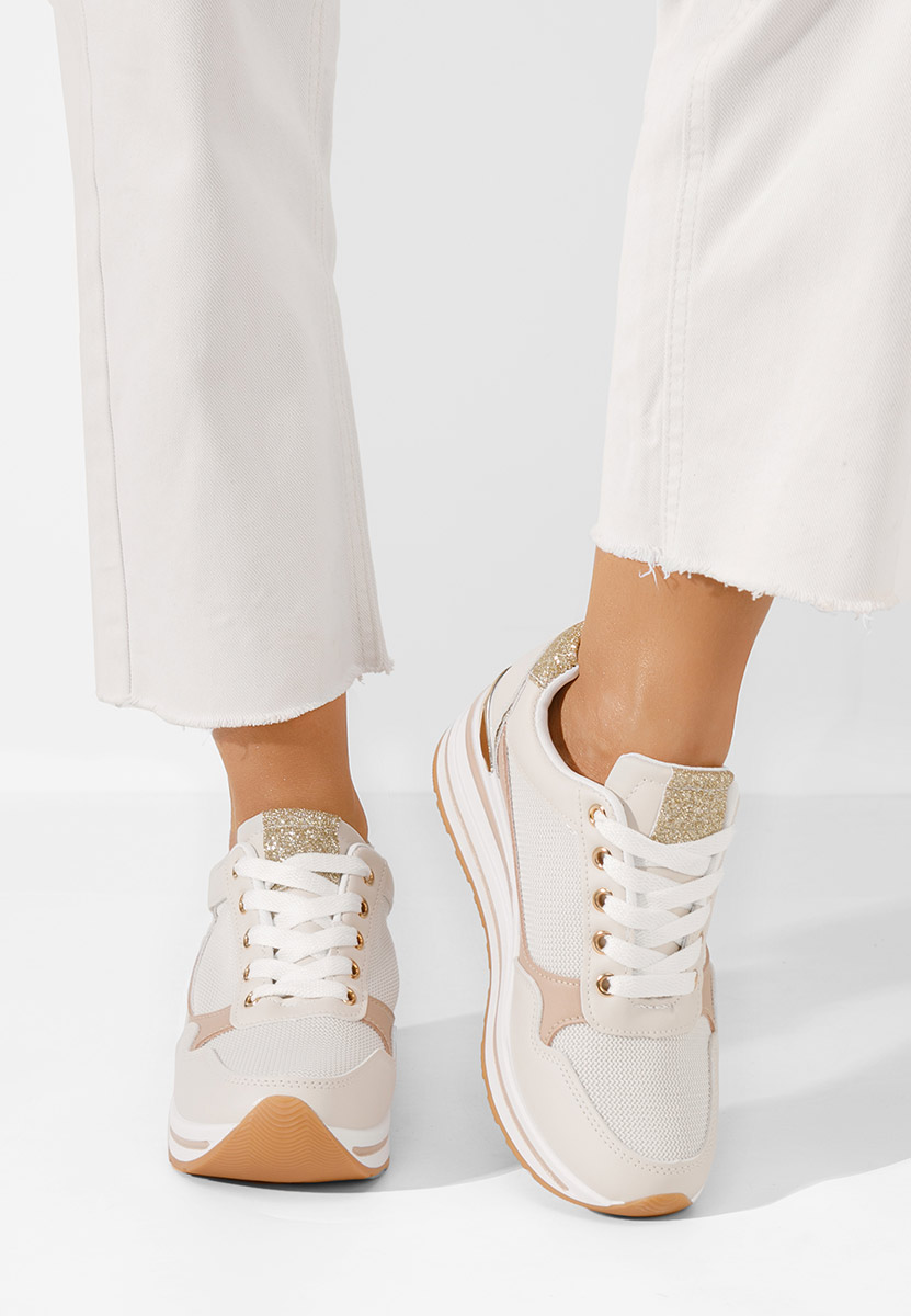 Sneakers con zeppa Bienna beige