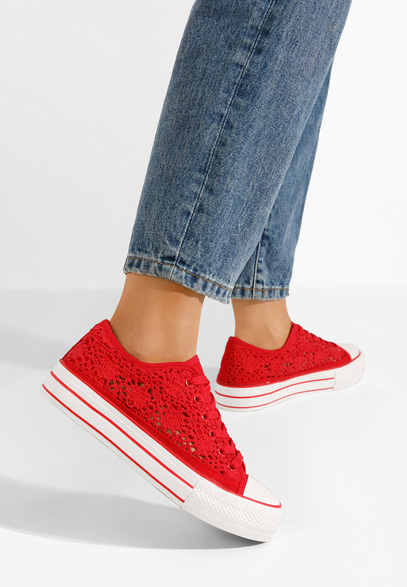 Scarpe da ginnastica casual Floreina rosso