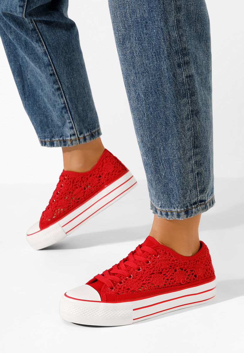 Scarpe da ginnastica casual Floreina rosso