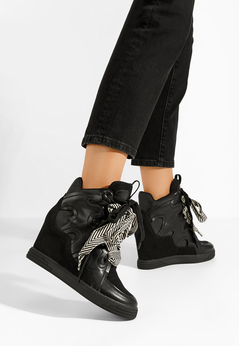 Sneakers con zeppa Jessy nero