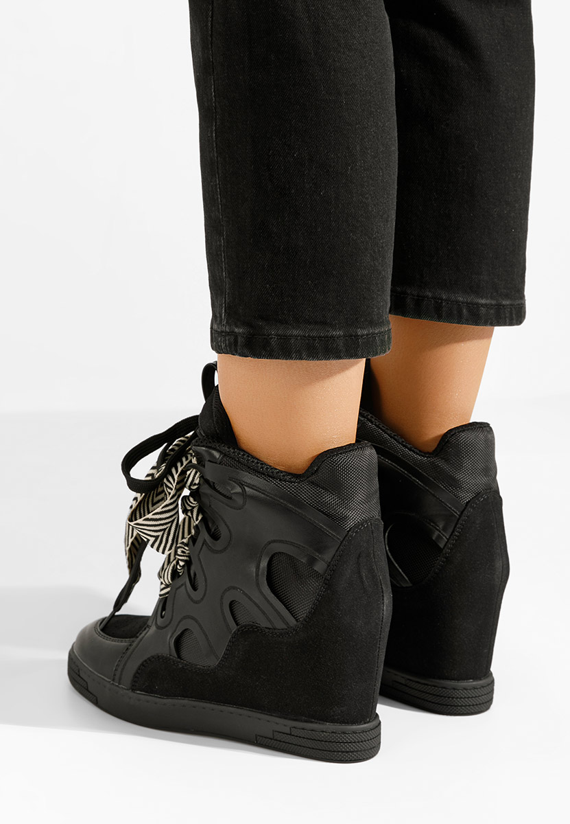 Sneakers con zeppa Jessy nero