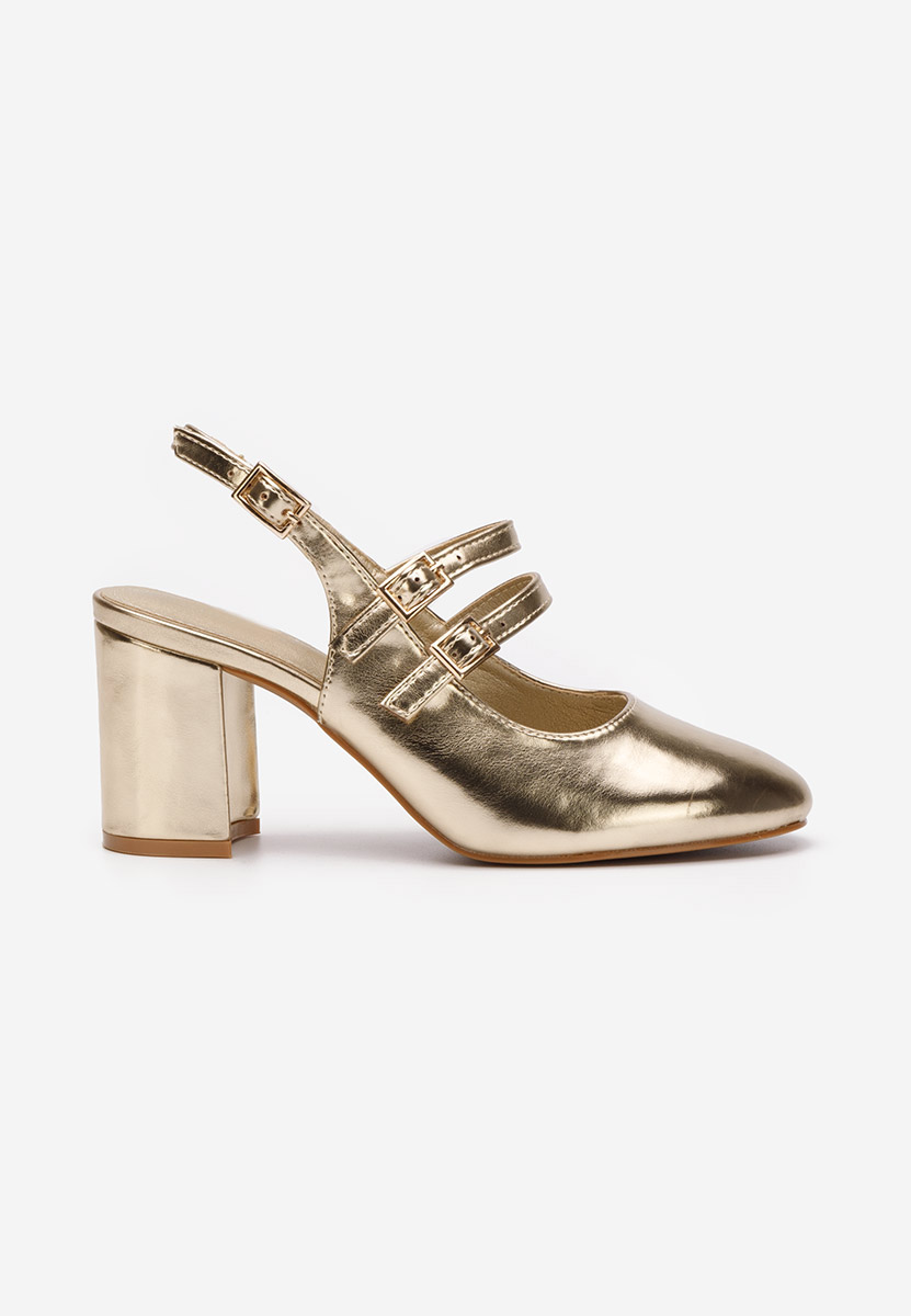 Décolleté in vernice Izalda oro