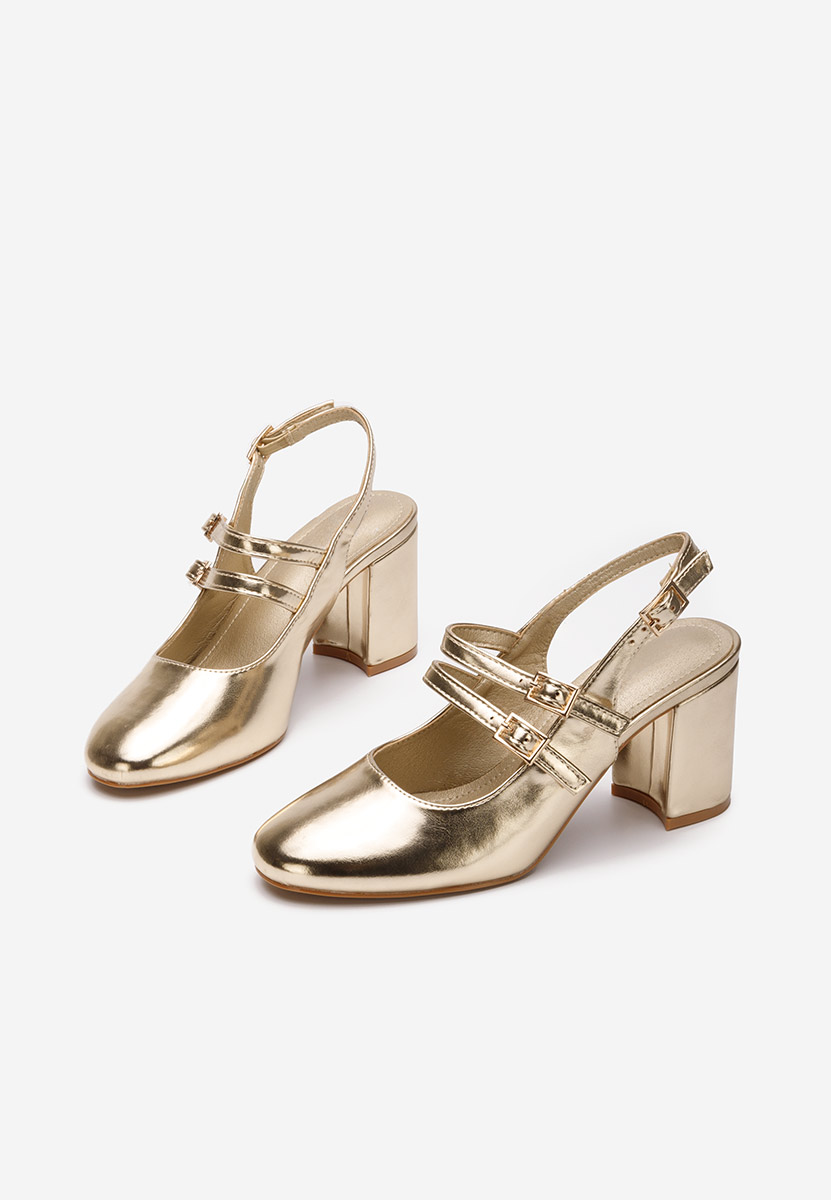 Décolleté in vernice Izalda oro