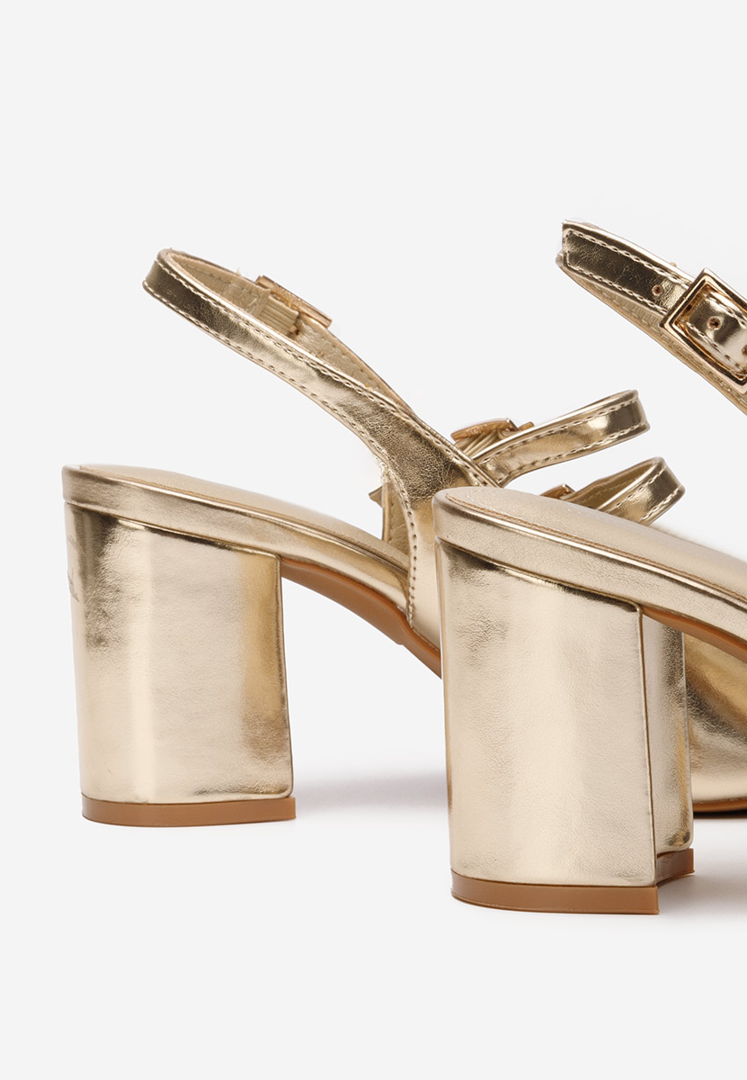 Décolleté in vernice Izalda oro