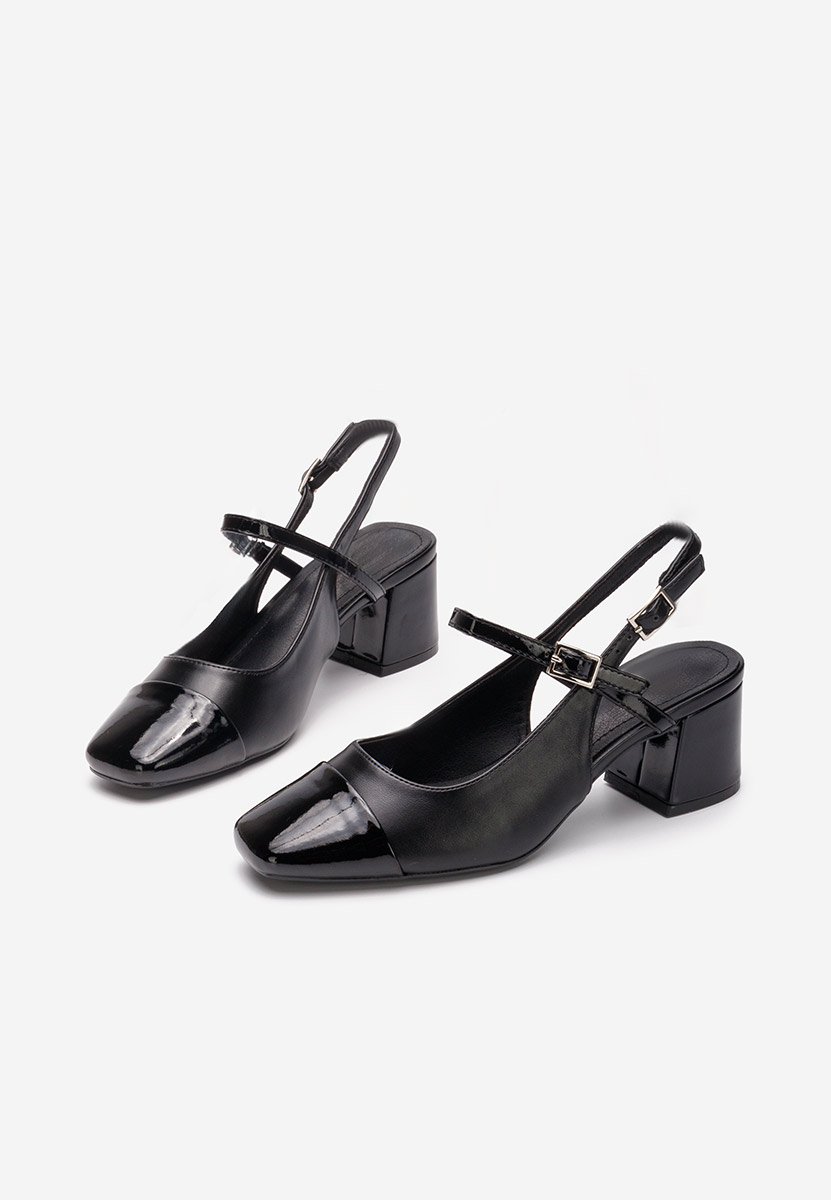 Décolleté tacco largo Eriosa nero