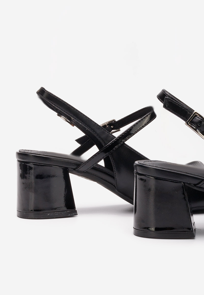 Décolleté tacco largo Eriosa nero