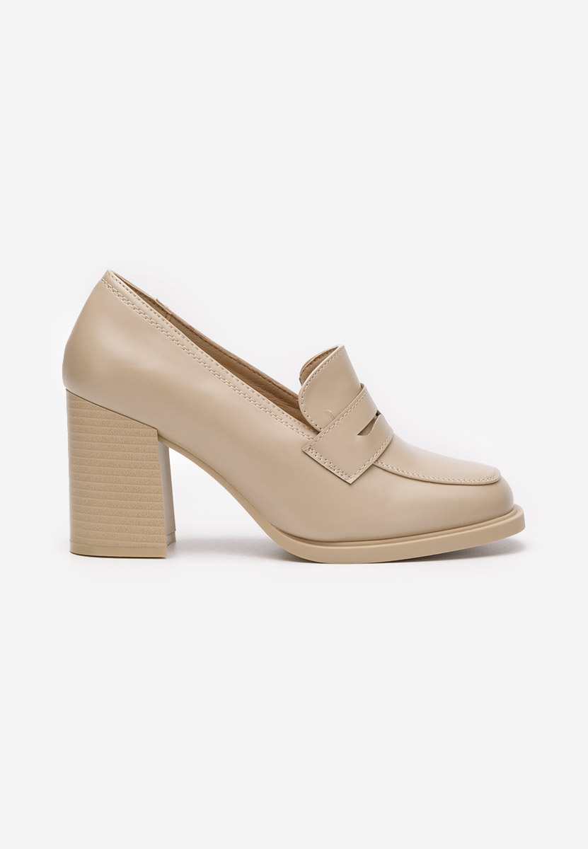 Mocassini con tacco Odesia V3 beige