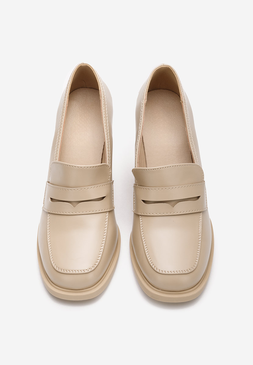 Mocassini con tacco Odesia V3 beige