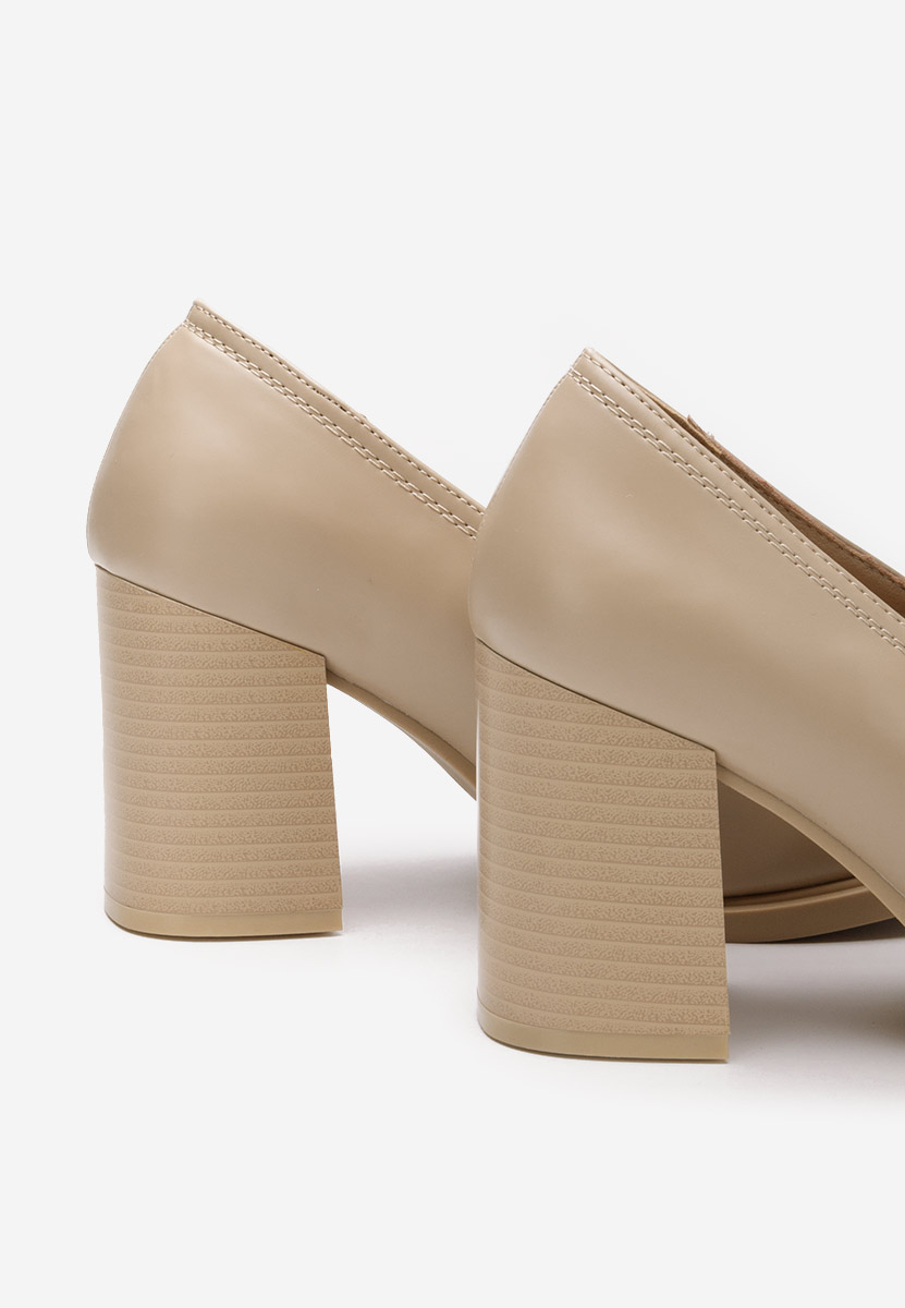 Mocassini con tacco Odesia V3 beige