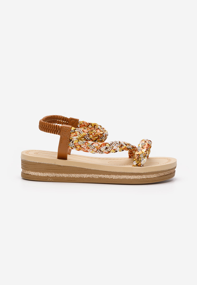 Sandali con plateau Moniela V2 marrone