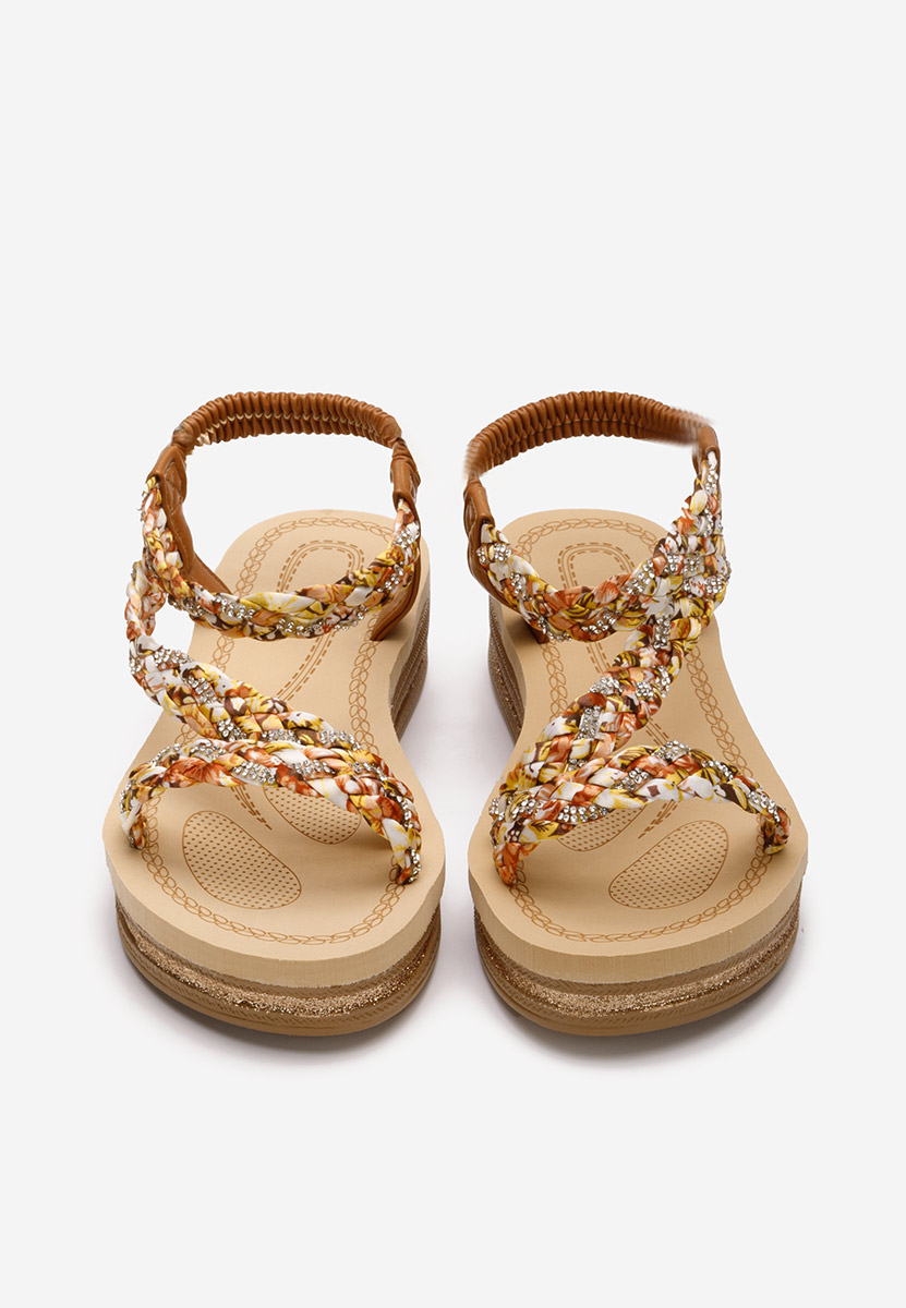 Sandali con plateau Moniela V2 marrone