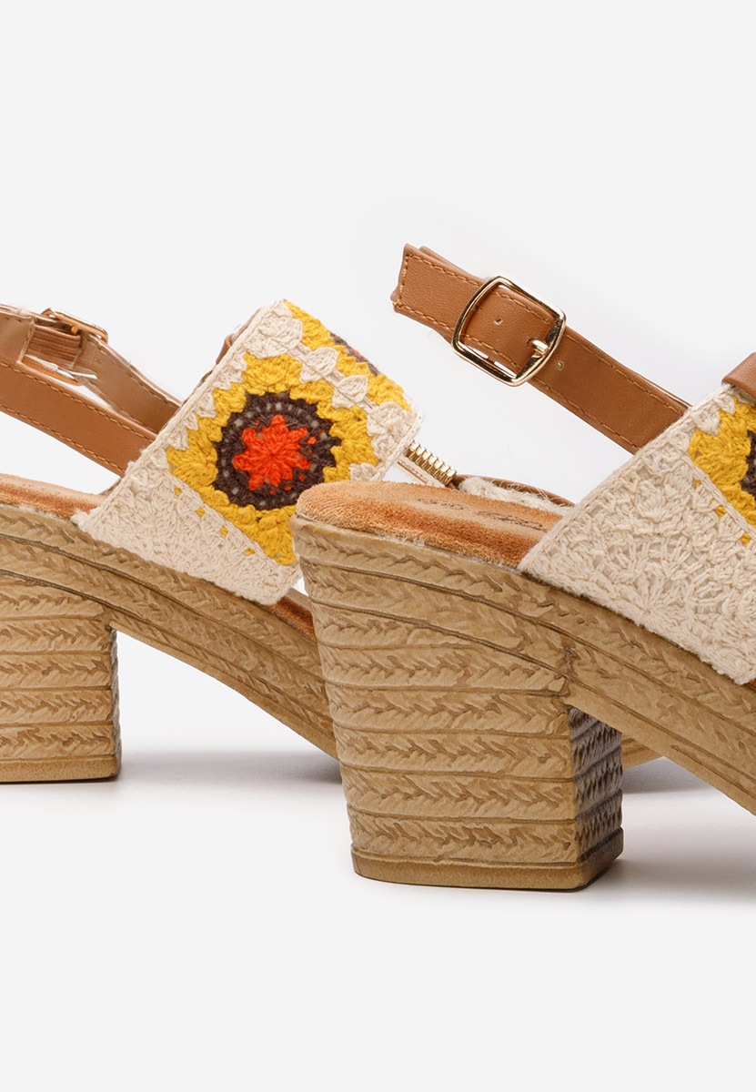 Sandali con plateau Zeina V2 beige