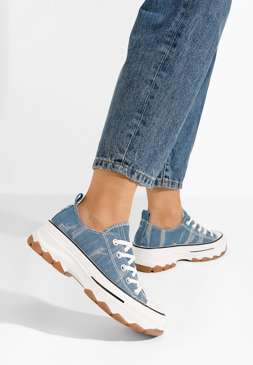 Scarpe da ginnastica con piattaforma Raviana denim