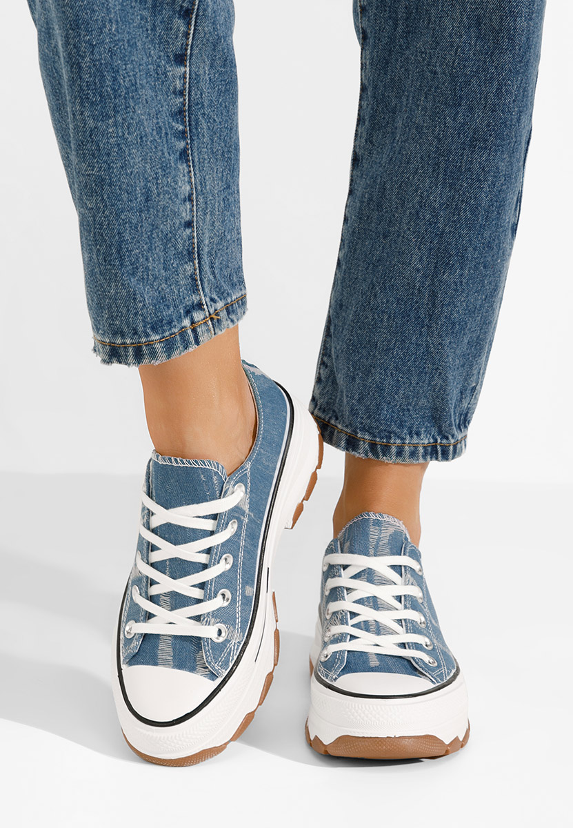 Scarpe da ginnastica con piattaforma Raviana denim