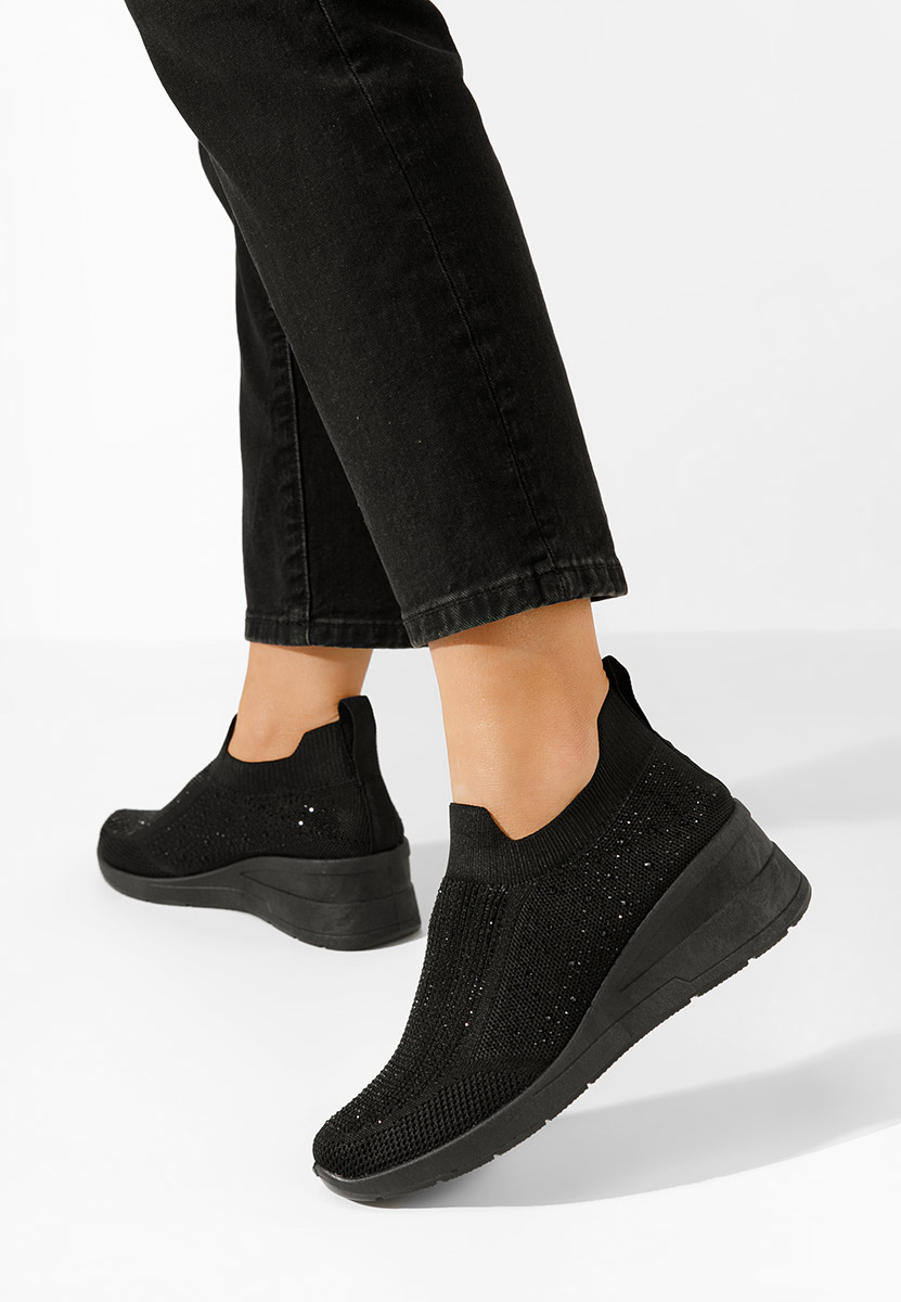 Scarpe da ginnastica da donna Slip-on Amelie nero