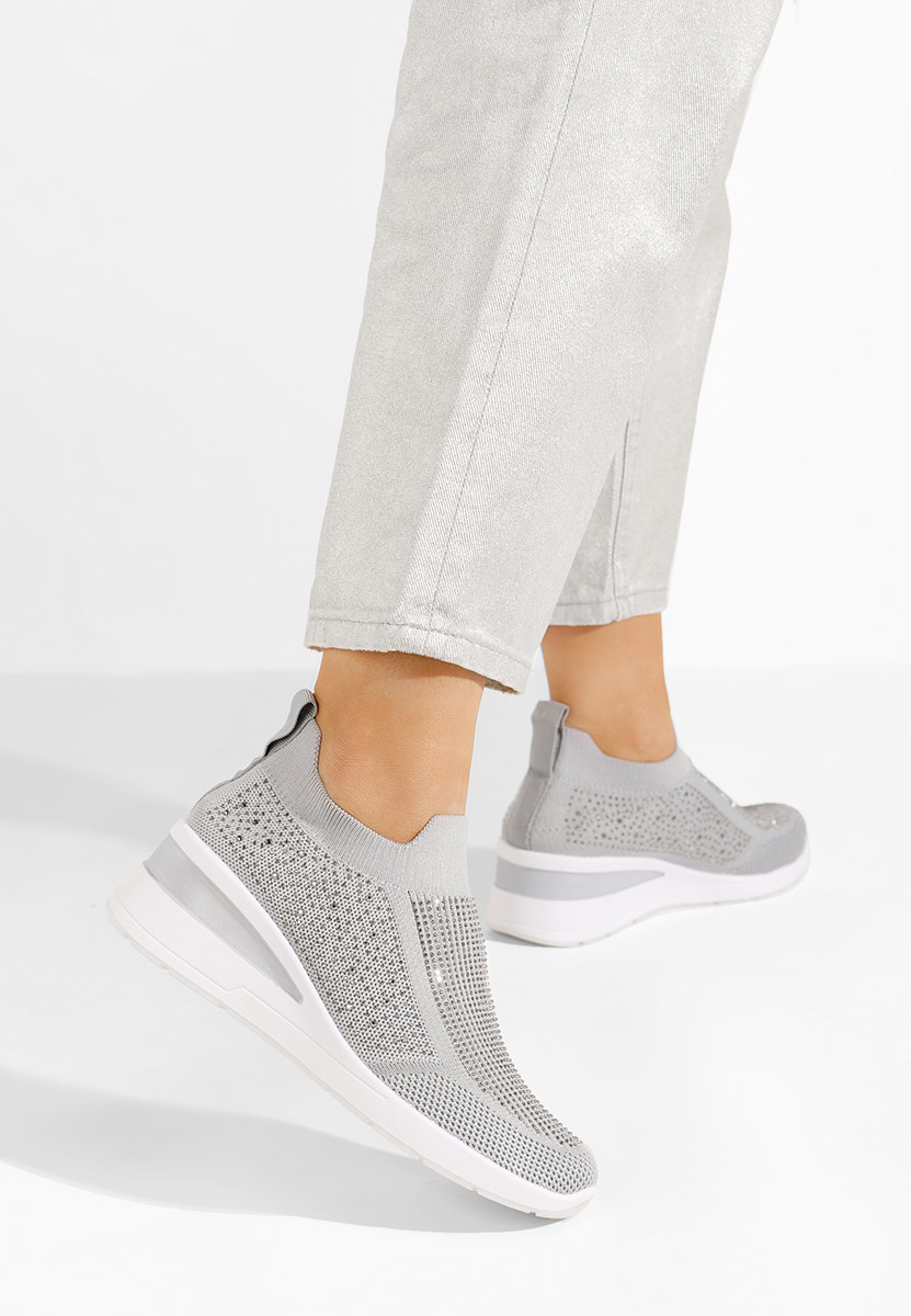 Scarpe da ginnastica da donna Slip-on Amelie grigio