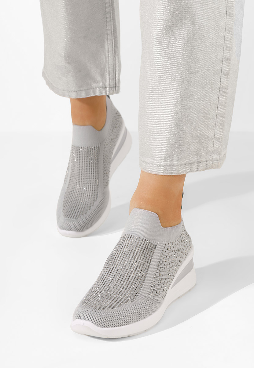 Scarpe da ginnastica da donna Slip-on Amelie grigio