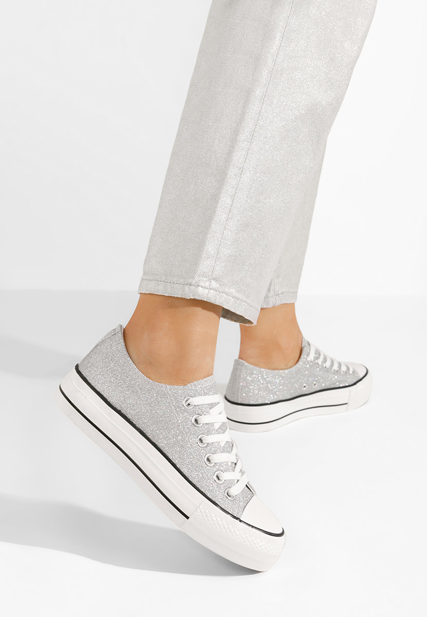 Scarpe da ginnastica donna Casuallia argento