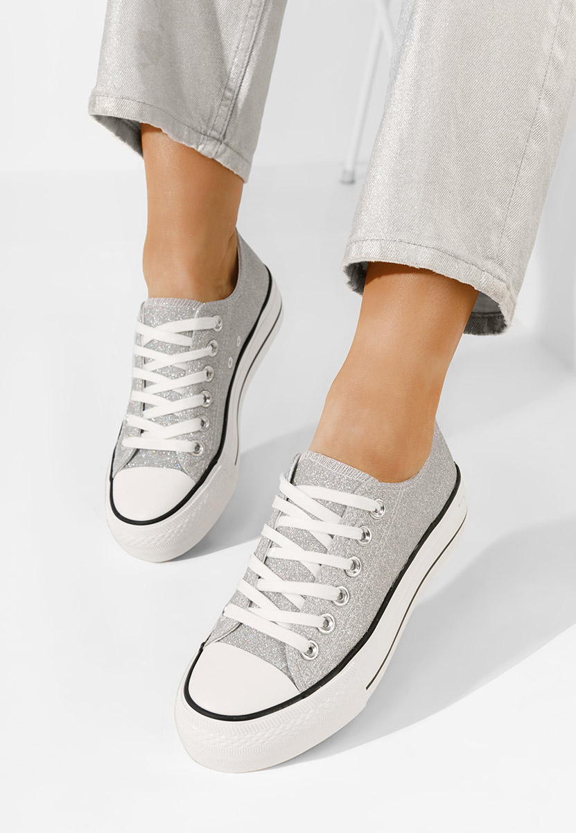 Scarpe da ginnastica donna Casuallia argento