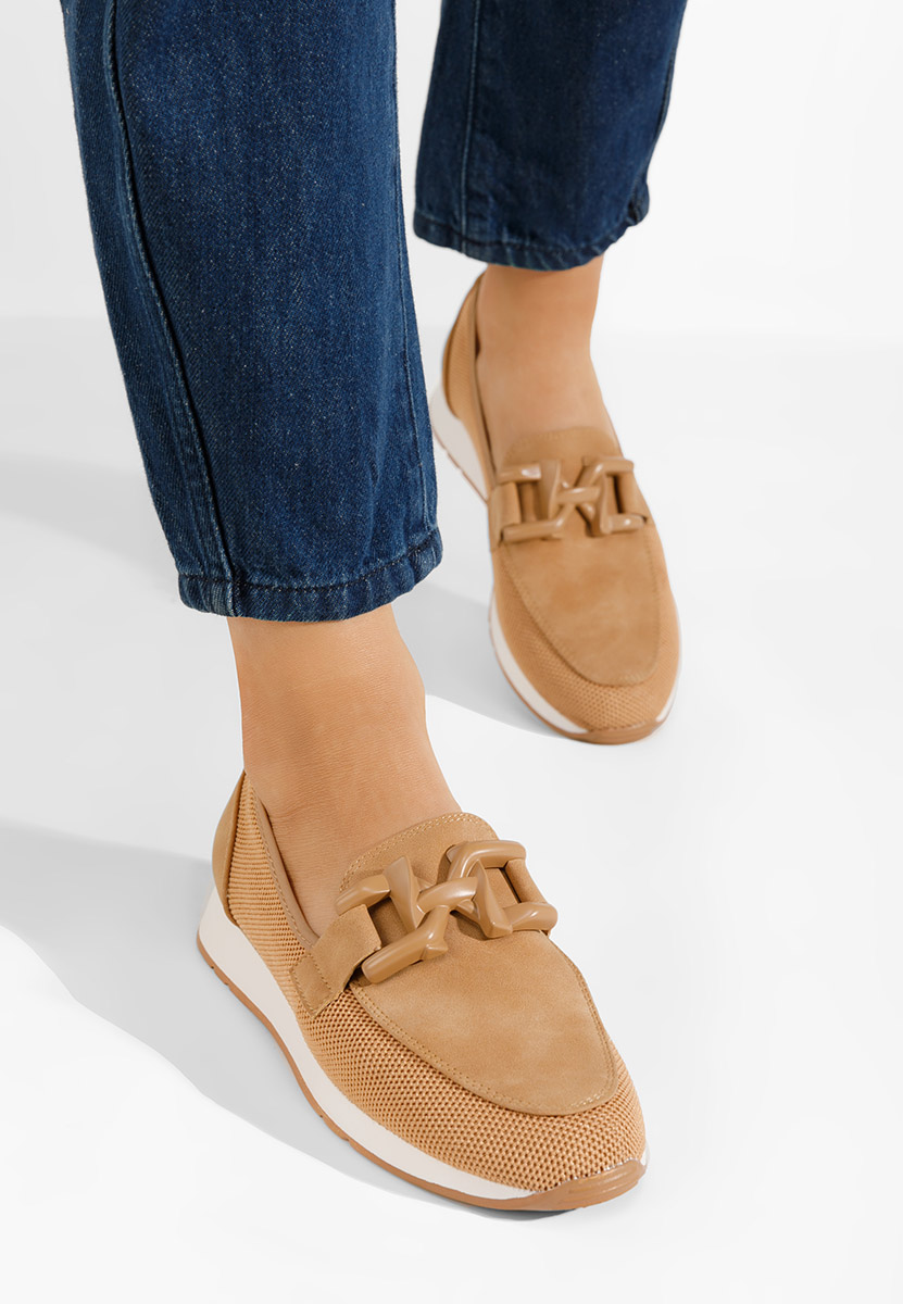 Scarpe basse donna Clericia camel