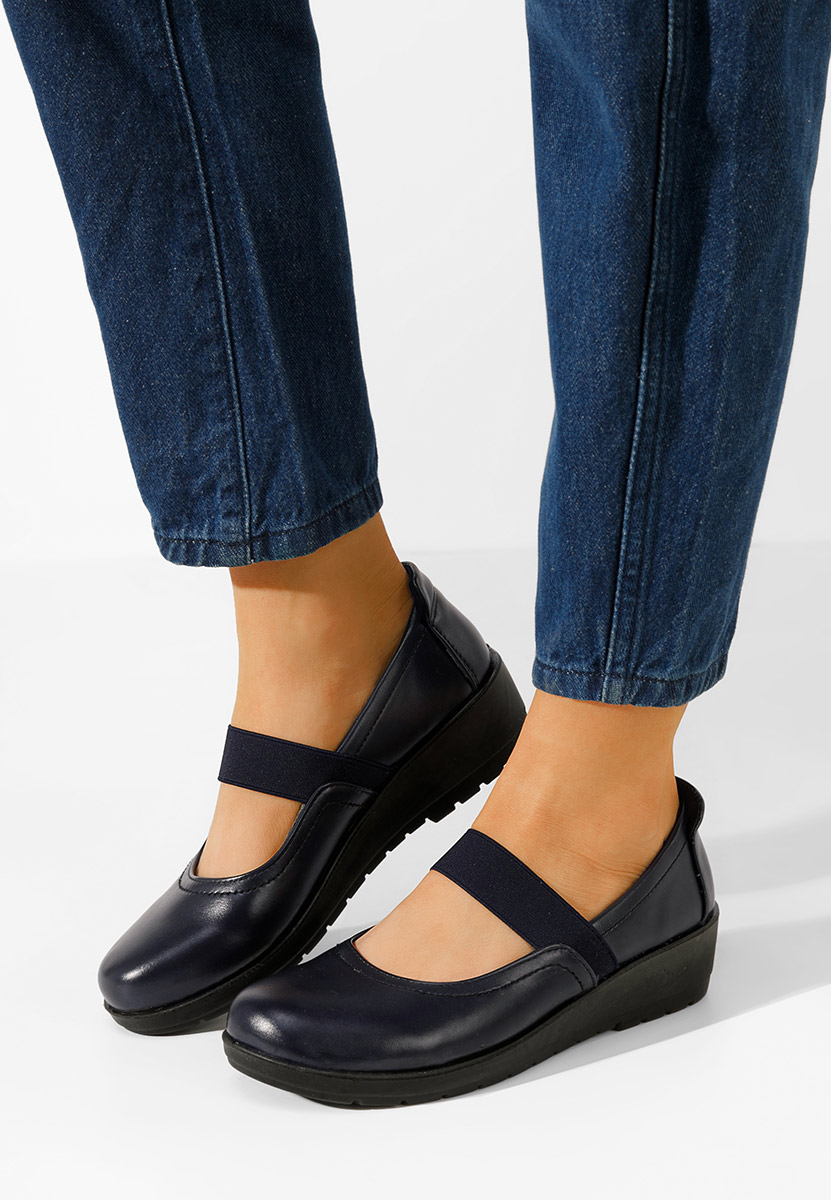 Ballerine con cinturino Gracela blu marine